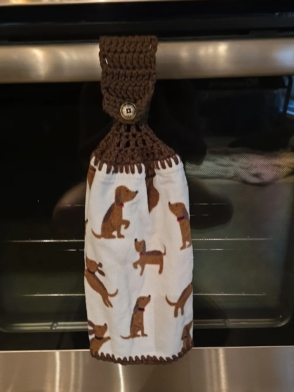 Handmade Hanging Hand Towel - Dogs